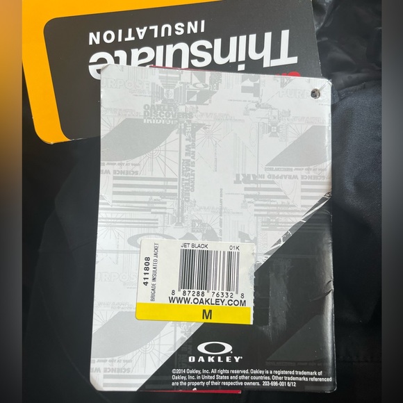 Oakley Brigade Thinsulate ski snowboard jacket NWT - Picture 10 of 10